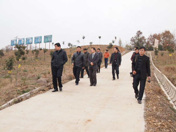 浉河區(qū)茶葉管理局及羅山政府領導到印象園參觀